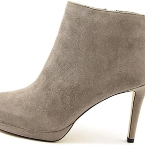 Michael Michael Kors Sammy Platform Ankle Booties Pearl Grey sz 10 - Picture 3 of 17